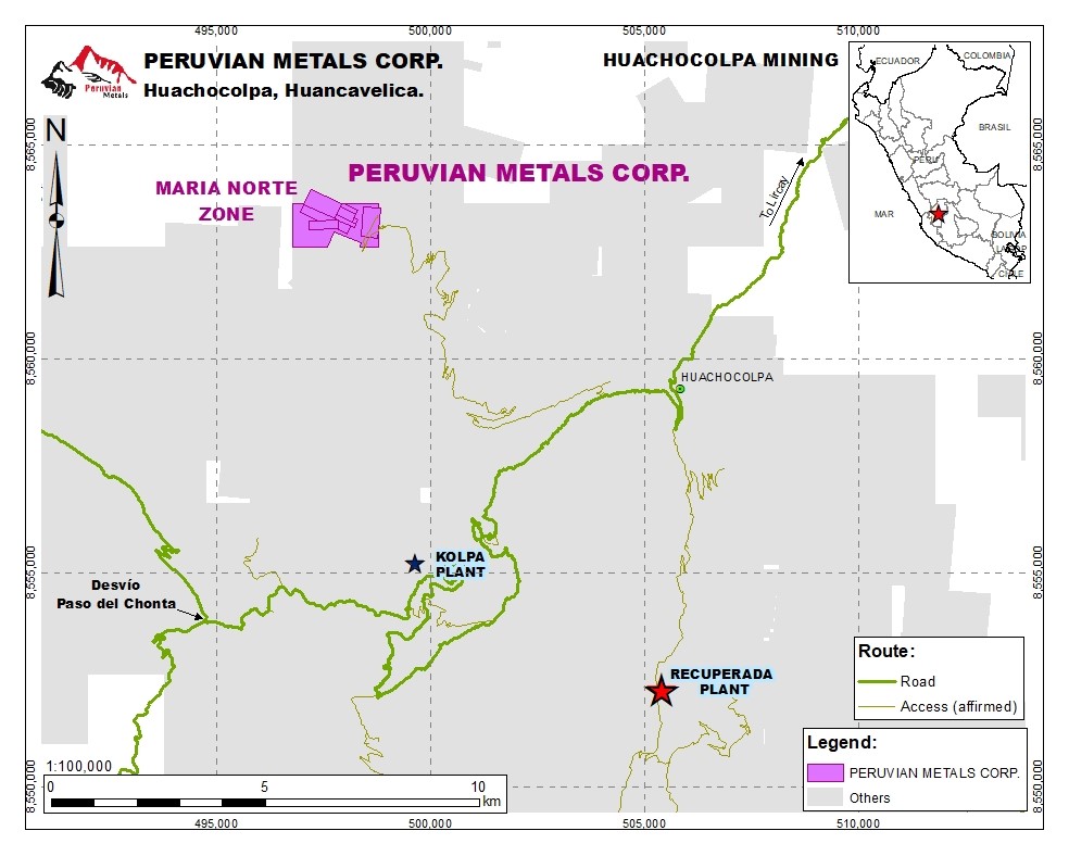 Minas Marie Norte Project Map