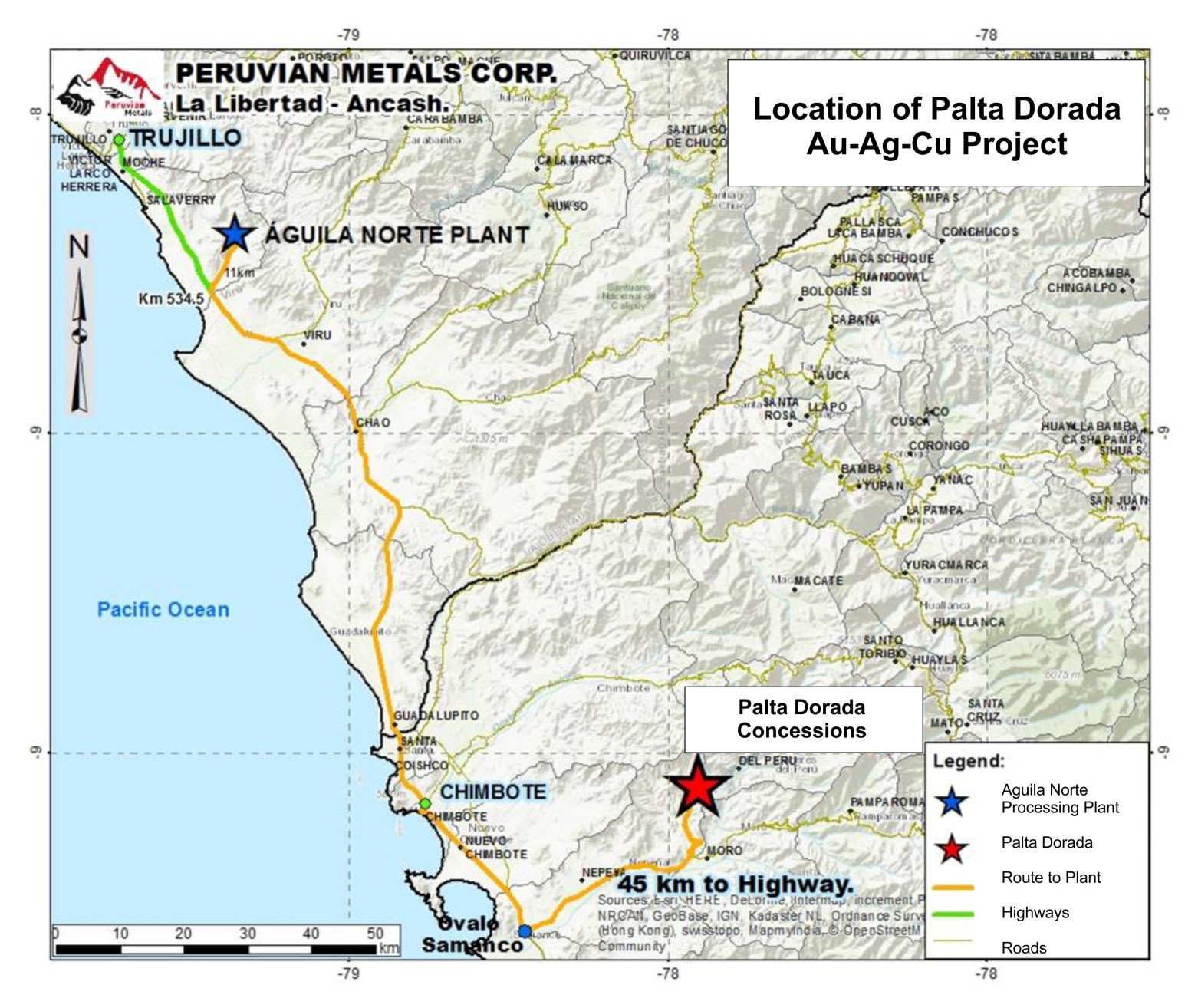 Palta Dorada Property Map